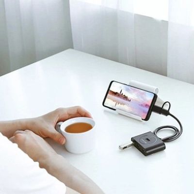 5. Ugreen HUB 4x USB 3.2 Gen 1 (0,5 m Kabel) schwarz (20290)