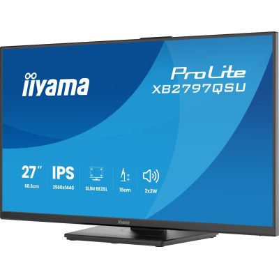 9. iiyama ProLite XB2797QSU-B1 Computermonitor 68,6 cm (27") 2560 x 1440 px Quad HD LED Schwarz