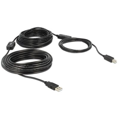 2. DeLOCK 20m, USB 2.0-A - USB 2.0-B USB-Kabel, Schwarz