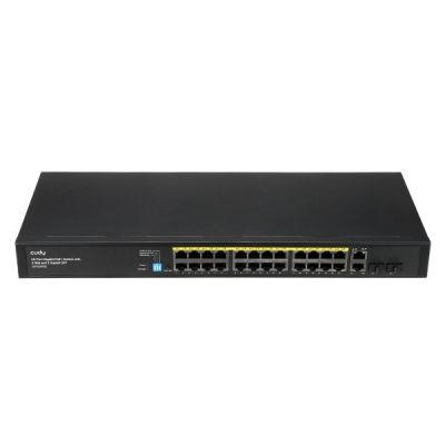 5. Cudy GS1026PS2 Switch, unmanaged Gigabit Ethernet (10/100/1000) mit PoE-Unterstützung, Schwarz