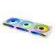 3. Lian Li UNI FAN SL-INF 120 ARGB Reverse Blade Lüfter, 3er-Pack mit Controller – 120 mm, Weiß