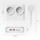 4. Orico PDC25 25W 6-in-1 Steckdosenleiste (2x Netzanschluss + 2x USB-A + 2x USB-C) – Weiß