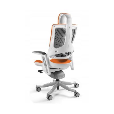 2. Wau 2 BL405 Bürostuhl, Stoffbezug Mandarin/Weiß