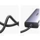 6. Ugreen CM512 90568 USB-C-Adapter – 2x USB-A 3.0 / HDMI / RJ45 / SD- und TF-Kartenleser / USB-C PD 100 W – Grau