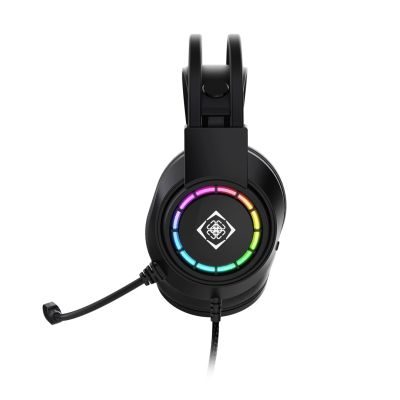 4. Deltaco Gaming GAM-168 Kopfhörer/Headset mit Kabel, Kopfbügel, USB Typ-A, Schwarz