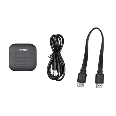 9. UNITEK Drahtloser HDMI-Transmitter bis zu 50 m, USB-C, Schwarz