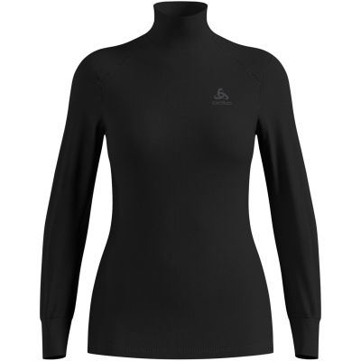5. Odlo BL TOP Rollkragen langarm ACTIVE WARM ECO Damen T-Shirt Größe S Schwarz