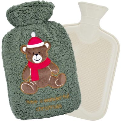 2. Weihnachts-Gummi-Wärmflasche 2L Grün