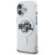 2. Karl Lagerfeld IML Glitter Karl & Choupette Sketch Logo MagSafe Hülle für iPhone 16 - Transparent