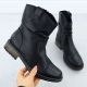 2. Gefaltete schwarze Damen-Lederstiefeletten Rieker Z6883-00