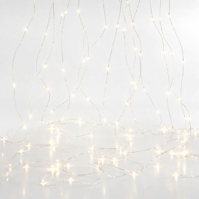 2. Weihnachtsbaumbeleuchtung, Lichtkaskade, Wasserfall, für den Außenbereich, 300 LEDs, warmweiß