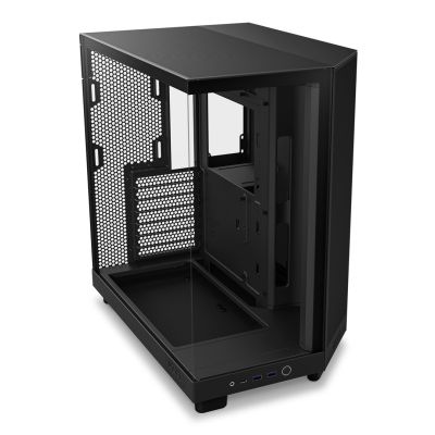 5. NZXT H6 Flow MIDI-Tower-Computergehäuse mit Fenster, Schwarz