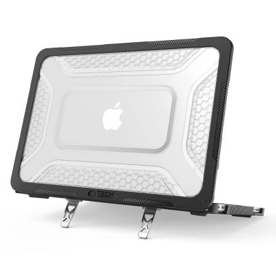 2. Tech-Protect Kevlar Pro Hülle für MacBook Neo 13" 2026 - Schwarz und Transparent