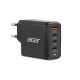 2. Acer 100W PD GaN-Ladegerät, 3 x USB-C und 1 x USB-A, EU-Stecker, 100W USB-C-Kabel, Schwarz, Einzelhandelsverpackung