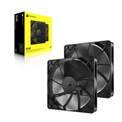 5. Corsair RS140 Computergehäuselüfter 14cm Schwarz 2 Stück.