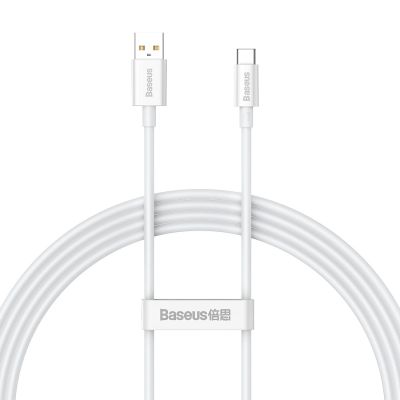 Baseus Superior Series USB-A-auf-USB-C-Kabel (100 W, 1,5 m, Weiß)