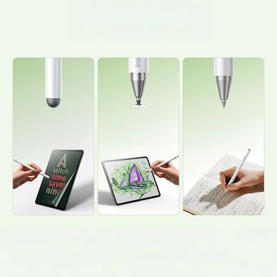 11. Baseus Smooth Writing III 3-in-1 Passiv-Stift – Weiß