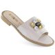 12. S.Barski W OLI262B silberne Zirkonium-Flip-Flops