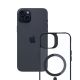 13. 3mk Satin Armor MagCase Hülle mit MagSafe für iPhone 15 Plus – transparent mit schwarzem Rahmen