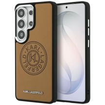 Karl Lagerfeld Perforierte KL MagSafe Hülle für Samsung Galaxy S26 Ultra - Braun