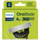 9. Philips Norelco OneBlade OneBlade 360 QP440/50 4 x Ersatzklinge 360