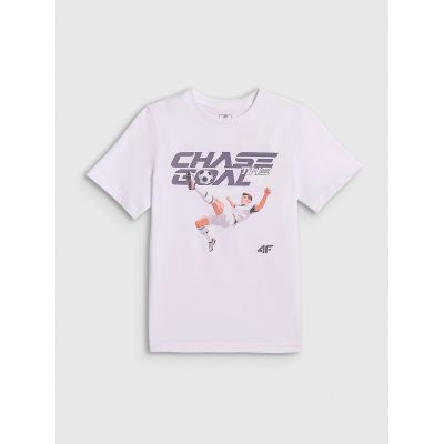 6. Jungen-T-Shirt mit Print im Regular Fit 4F 4FJRAW26TTSHM4629-10S