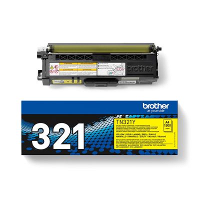 3. Brother TN-321Y Tonerkartusche, 1 Stück, Original Gelb