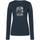Damen-Thermoshirt mit langen Ärmeln SUPER.NATURAL W Crazy Mouse LS marineblau