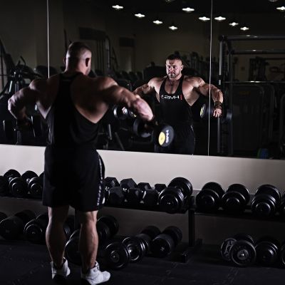 8. Gummibeschichtete Hantel 9 kg HMS HG PRO 9