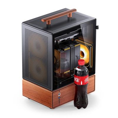 2. Jonsbo T7 PC-Gehäuse, Midi-Tower, mATX, gehärtetes Glas
