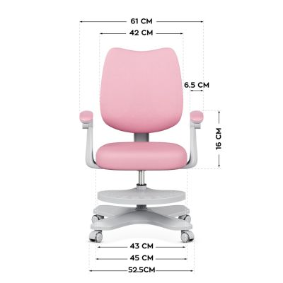 2. Junior 4.6 Drehstuhl in Rosa