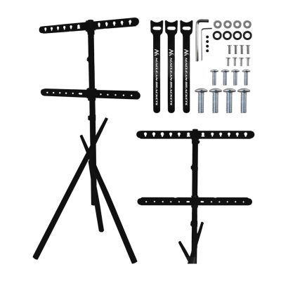 14. MACLEAN TV-Bodenhalterung / -Ständer, 37–80 Zoll, max. VESA 600 x 400, max. 60 kg, MC-182 B