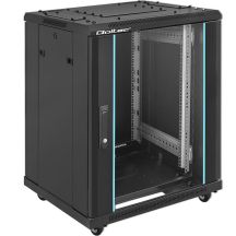QOLTEC Rack-Schrank 19" | 15 HE | 600 x 855 x 600 mm | Sicherheitstür