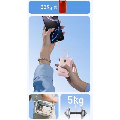 3. Vention Powerbank 20000mAh 2 x USB-C 1 x USB-A mit Display 22,5W blau