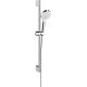 3. Hansgrohe Crometta Duschsystem Chrom, Weiß