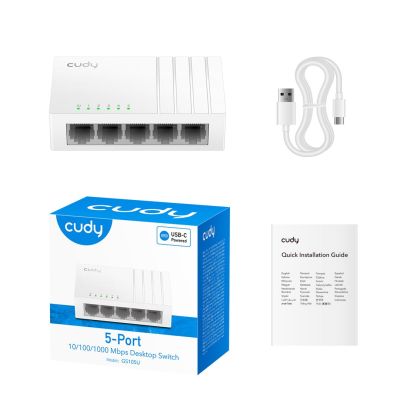 4. CUDY GS105U 5-Port Gigabit USB-C Switch