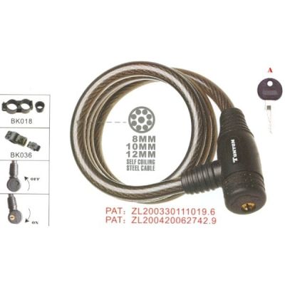 Spiralverschluss – 1800 mm, 15 mm Schließe
