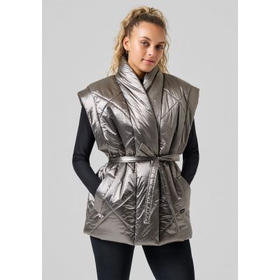 6. CASALL Mellow Wrap Steppweste Grau