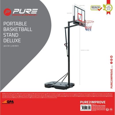 11. PURE 2 IMPROVE VERSTELLBARES BASKETBALLSET 2,30-3,05M