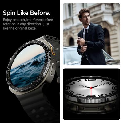 13. Spigen Bezel Tune Diver Cover für Samsung Galaxy Watch 8 44mm - Schwarz