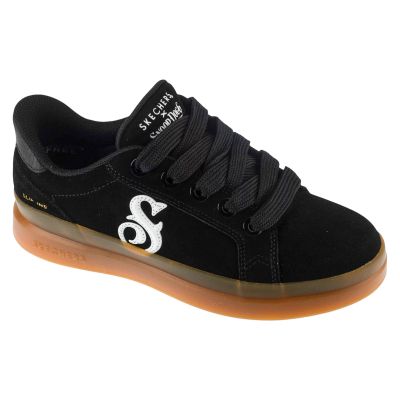 Skechers Slip-Ins Suede Snoop Cupsole Sneaker 186100-BKW Schwarz 36