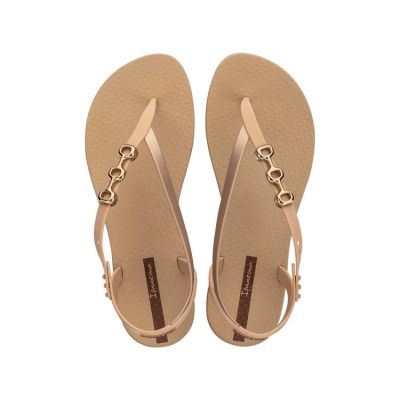 Ipanema Sandal Class Damen Flip-Flop-Sandalen beige mit gold