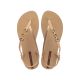 Ipanema Sandal Class Damen Flip-Flop-Sandalen beige mit gold