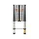 5. VOREL Aluminium-Teleskopleiter 3,8 m 13 Stufen