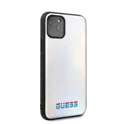 5. Guess GUHCN58BLD iPhone 11 Pro Silber/Silber Hartschale Irisierend