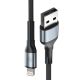 4. 3mk Hyper Cable 3mk Hyper Cable N-SERIE USB-A / Lightning 1m 5V/2,4A 12W / schwarz