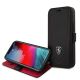 6. Ferrari FEOGOFLBKP12SBK iPhone 12 mini 5.4" schwarz/schwarzes Buch Off Track Perforated