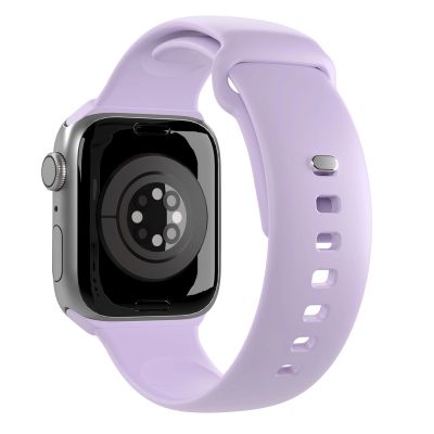 3. Puro Icon Silikonarmband für Apple Watch 42 / 44 / 45 / 49 mm - Lavendel (2 Stk.)