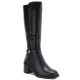7. Sergio Leone KZ-14 schwarze gefütterte Stiefel mit hohem Absatz