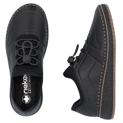 3. Rieker 50960-00 Damen-Lederschuhe mit hohem Absatz, schwarz